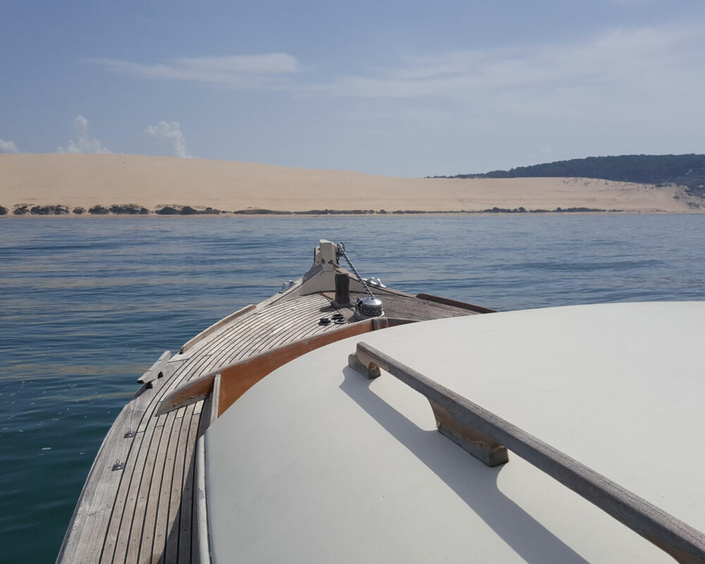 dune du pyla - pinasse arcachon - balade en bateau